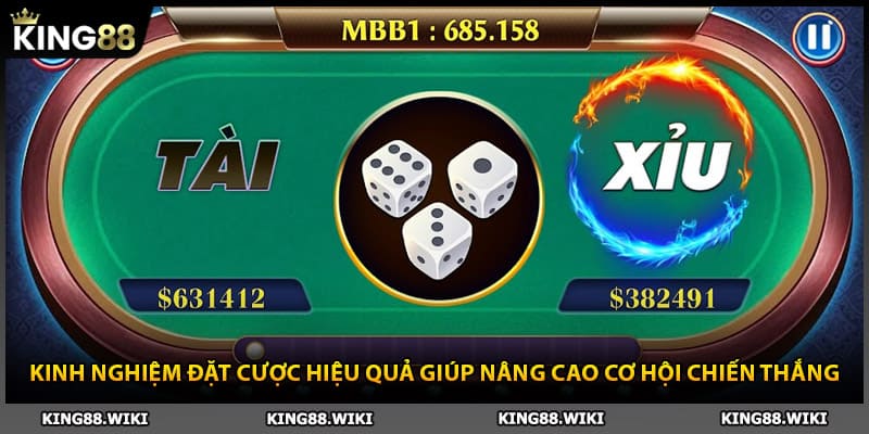 Kinh nghiệm được tài xỉu online hiệu quả nhất